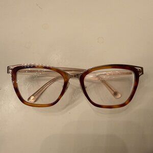 Anna Sui Eyeglasses, Frames Only, AS334-1A 108, 52-18-140, Brown Tort/Gold